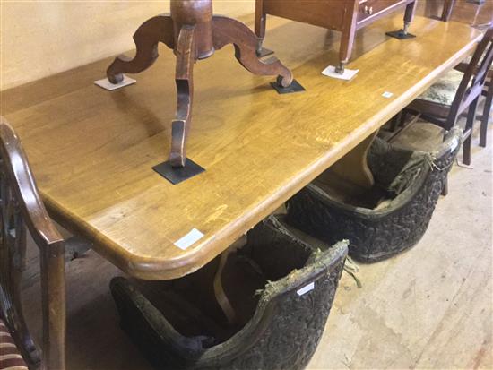 Oak refectory table